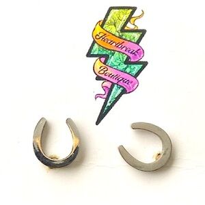Stainless Horseshoe Stud Earrings